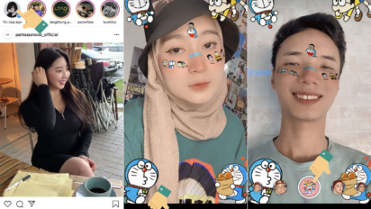 Cách chụp ảnh, quay video có hiệu ứng Doraemon trên Instagram, TikTok
