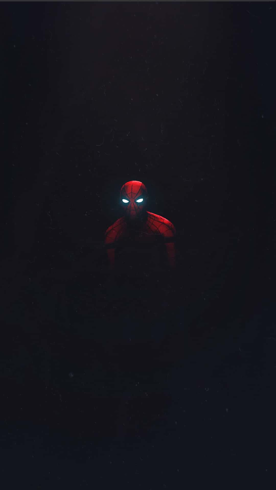 hình nền spider man trong đêm đen